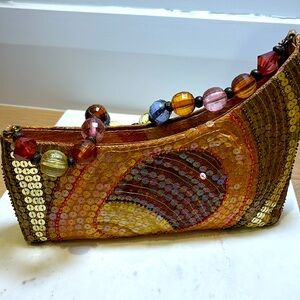 Sequin designer purse from India